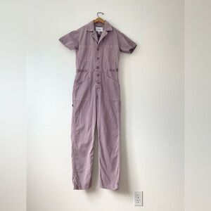 Pistola jumpsuit cotton lilac pockets size Xs